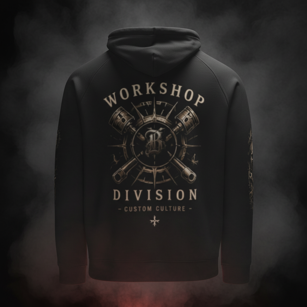 WORKSHOP DIVISION (Sweat à capuche écologique unisexe)